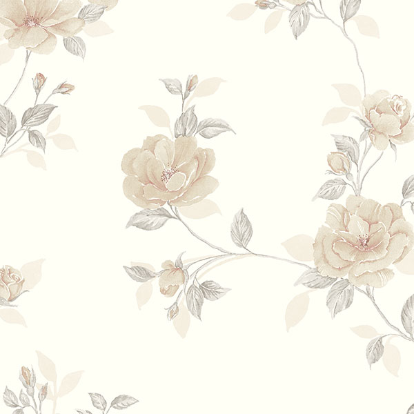 Patton Wallcoverings IM36402 Silk Impressions 2 In Register Rose Trail Wallpaper